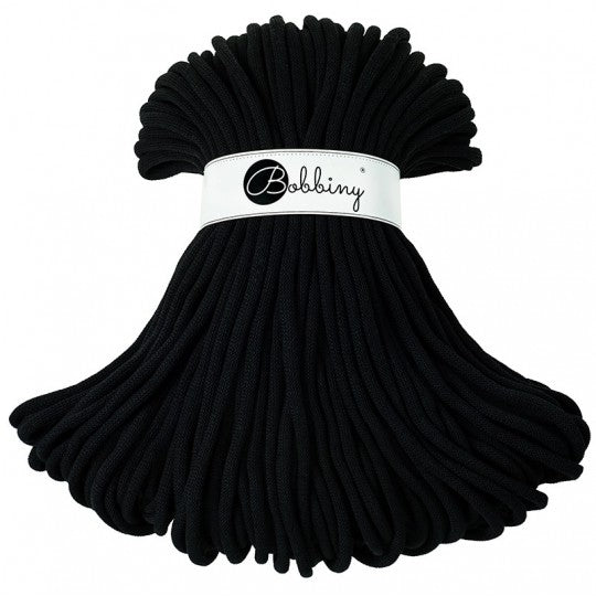 Bobbiny Black 9mm Braided Cord 100m