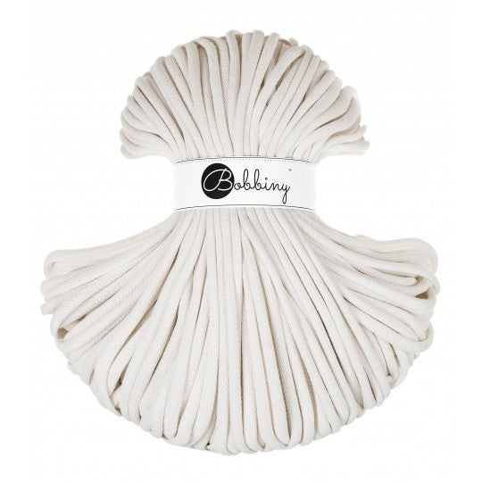 Bobbiny Off White 9mm Braided Cord 100m