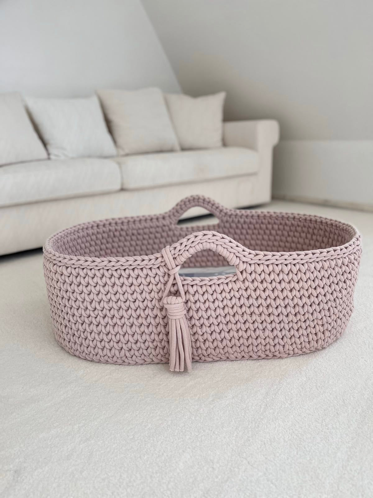 Moseskorb in rosa