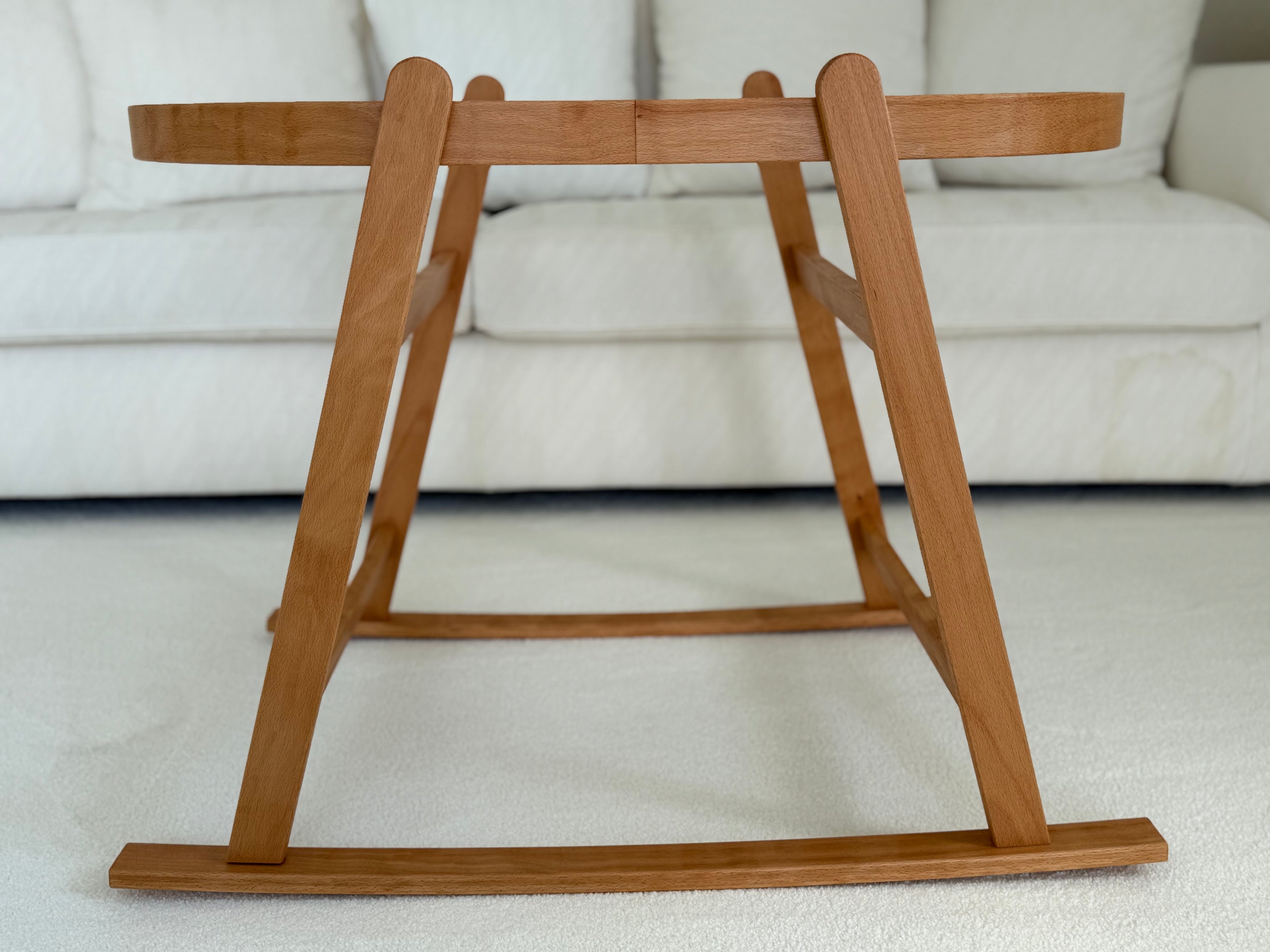 Wiegenständer, Moseskorb Ständer aus hochwertigem Holz, handmade Moses basket