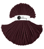 Bobbiny Golden Burgundy 9mm Braided Cord 100m