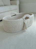 Moseskorb, baby, Farbe Natural, handgemacht, handmade Moses basket 
