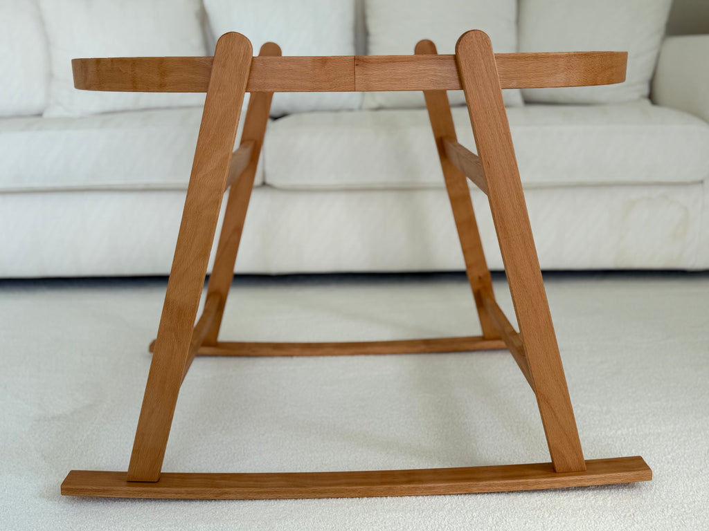 Wiegenständer, Moseskorb Ständer aus hochwertigem Holz, handmade Moses basket 